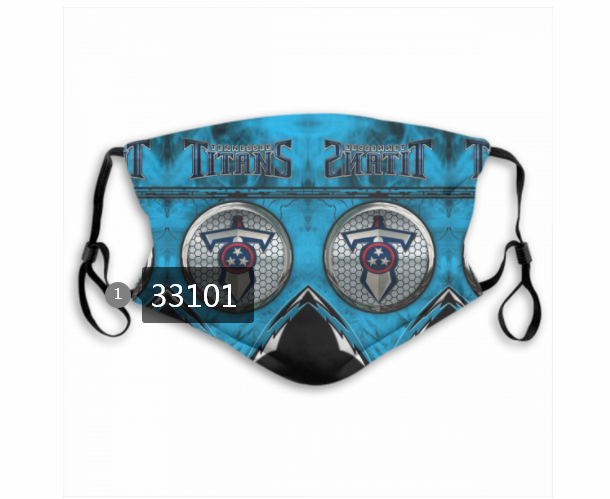 New 2021 NFL Tennessee Titans #9 Dust mask with filter->nfl dust mask->Sports Accessory